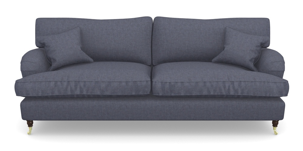 Product photograph of Alwinton 4 Seater Sofa In Easy Clean Plain - Navy from Sofas and Stuff Limited