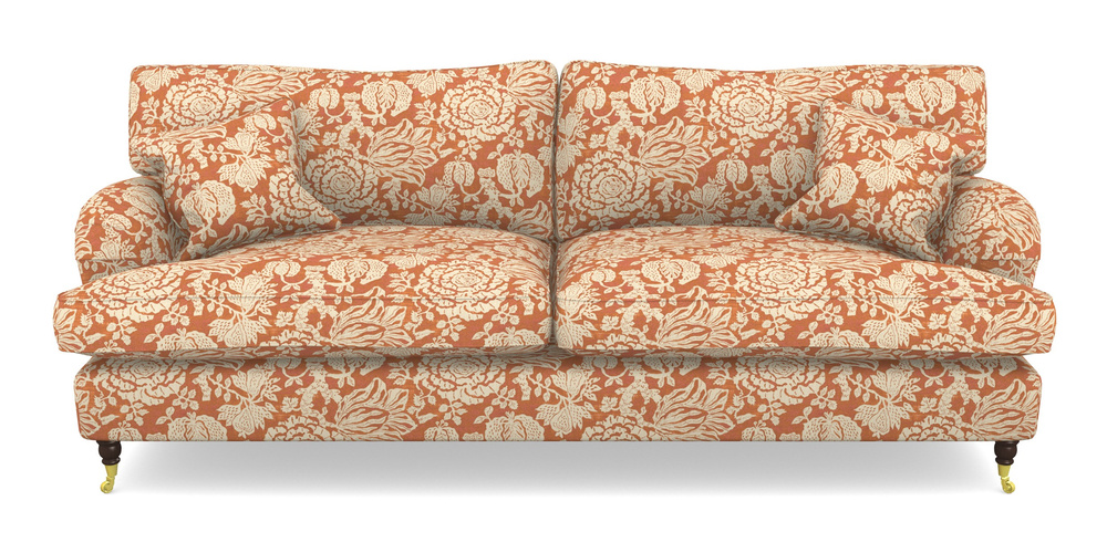 Product photograph of Alwinton 4 Seater Sofa In V A Brompton Collection - Flowering Kale - Terracotta from Sofas and Stuff Limited
