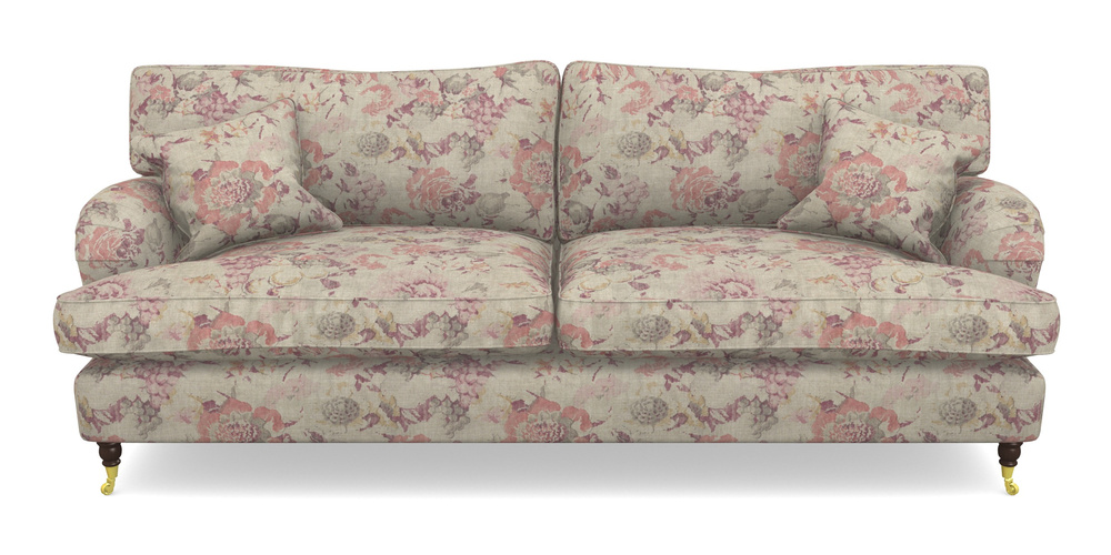 Product photograph of Alwinton 4 Seater Sofa In Floral Linen - Faith Antique Sangria from Sofas and Stuff Limited