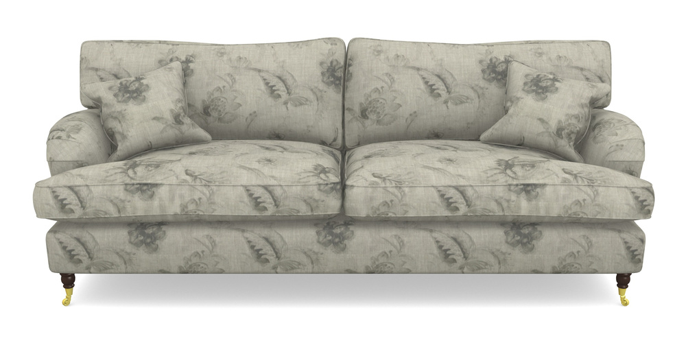 Product photograph of Alwinton 4 Seater Sofa In Floral Linen - Lela Mystery Oat Sepia from Sofas and Stuff Limited