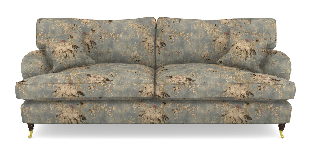 Product photograph of Alwinton 4 Seater Sofa In Floral Linen - Zefferino Danish Girl from Sofas and Stuff Limited