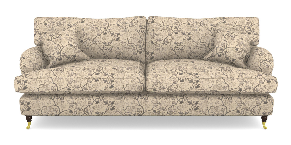 Product photograph of Alwinton 4 Seater Sofa In Rhs Collection - Gertrude Jekyll Linen Cotton Blend - Grey from Sofas and Stuff Limited