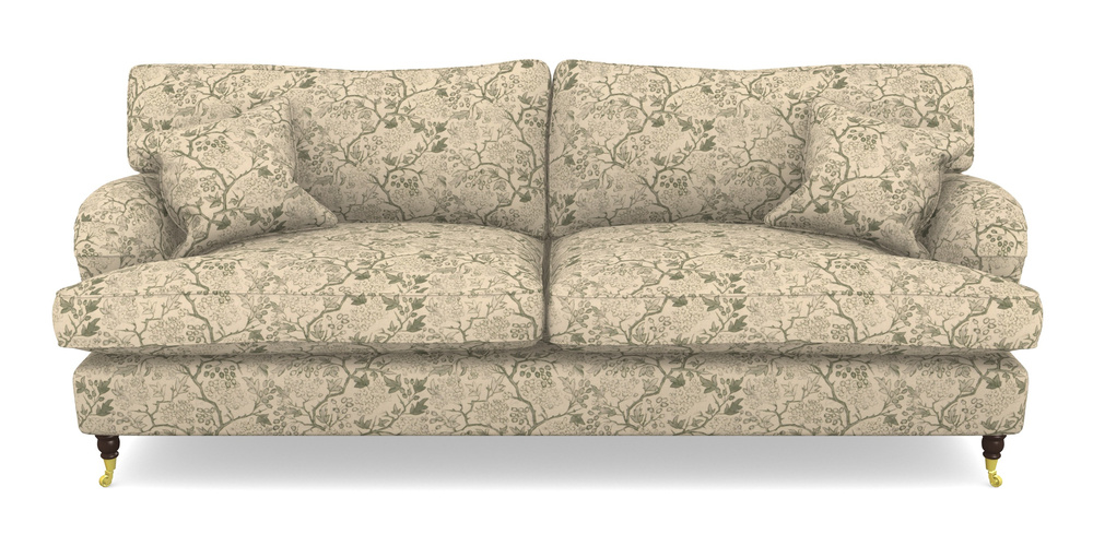 Product photograph of Alwinton 4 Seater Sofa In Rhs Collection - Gertrude Jekyll Linen Cotton Blend - Green from Sofas and Stuff Limited