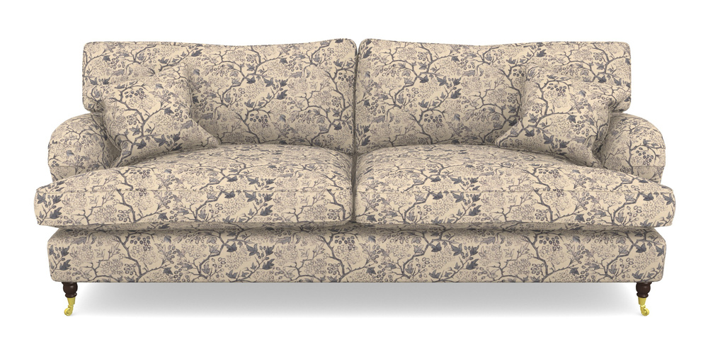 Product photograph of Alwinton 4 Seater Sofa In Rhs Collection - Gertrude Jekyll Linen Cotton Blend - Navy from Sofas and Stuff Limited