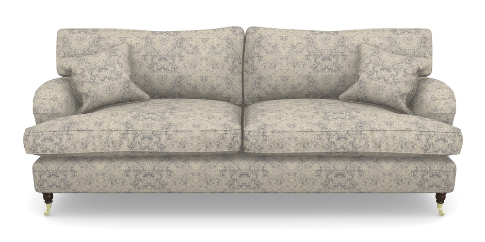 Product photograph of Alwinton 4 Seater Sofa In Grace Linen - Sapphire from Sofas and Stuff Limited