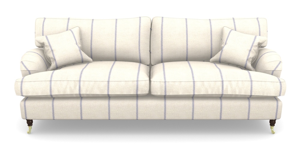 Product photograph of Alwinton 4 Seater Sofa In Grain Sack Stripe - Blue from Sofas and Stuff Limited