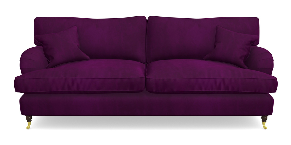 Product photograph of Alwinton 4 Seater Sofa In House Clever Velvet - Aubergine from Sofas and Stuff Limited