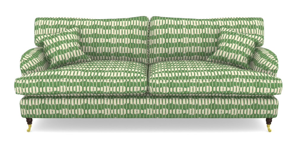 Product photograph of Alwinton 4 Seater Sofa In V A Brompton Collection - Ikat - Basil from Sofas and Stuff Limited