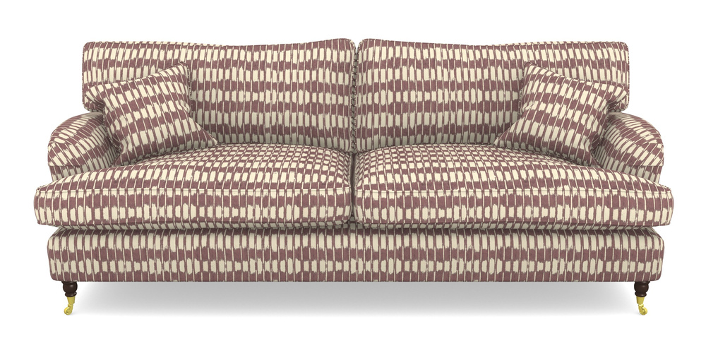 Product photograph of Alwinton 4 Seater Sofa In V A Brompton Collection - Ikat - Cacao from Sofas and Stuff Limited