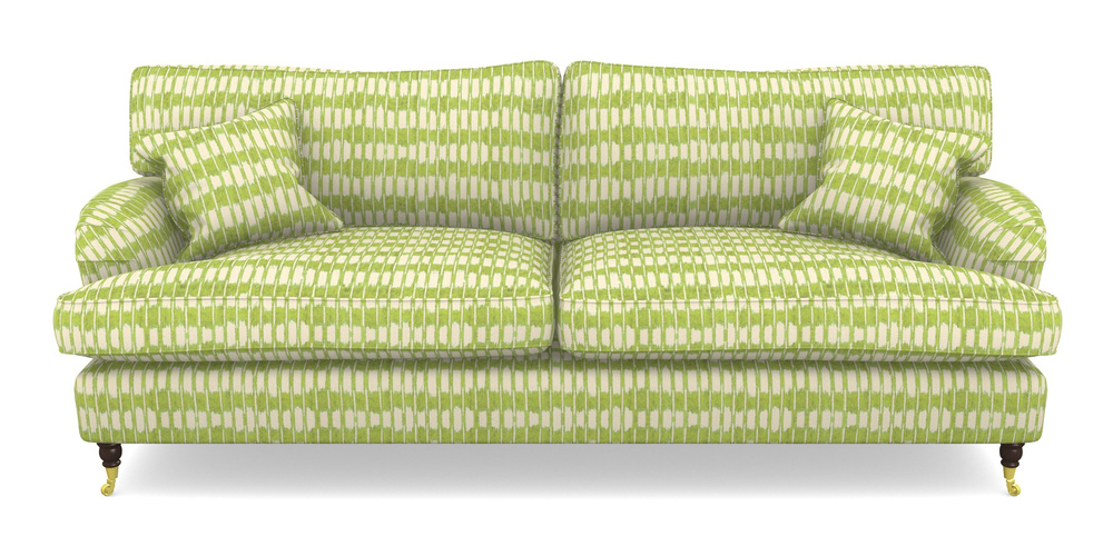 Product photograph of Alwinton 4 Seater Sofa In V A Brompton Collection - Ikat - Lime from Sofas and Stuff Limited