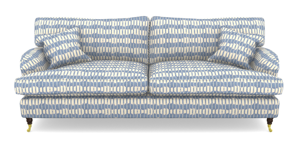 Product photograph of Alwinton 4 Seater Sofa In V A Brompton Collection - Ikat - Morning Blue from Sofas and Stuff Limited