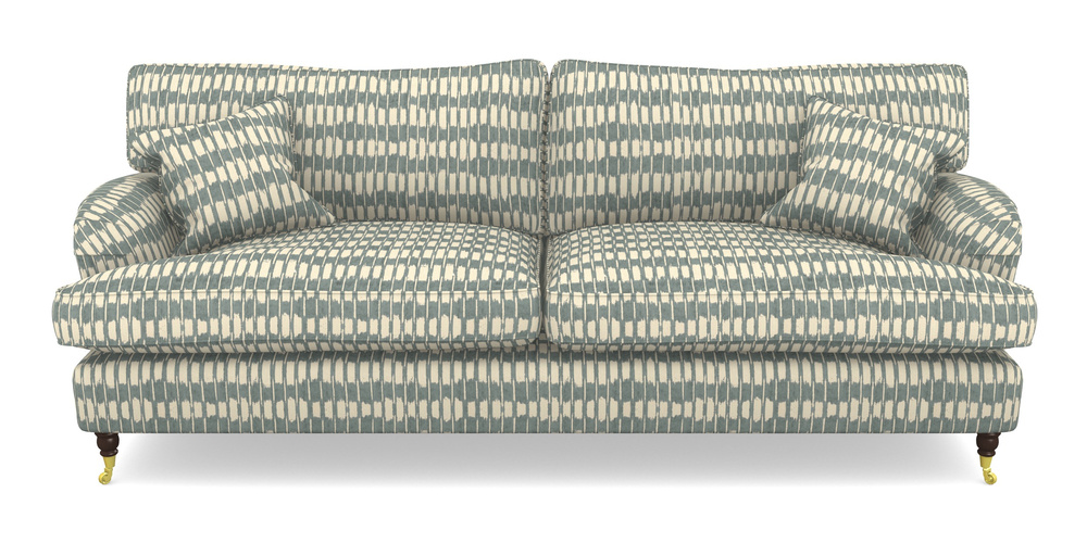 Product photograph of Alwinton 4 Seater Sofa In V A Brompton Collection - Ikat - Pebble from Sofas and Stuff Limited