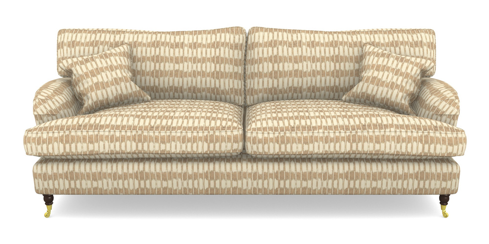 Product photograph of Alwinton 4 Seater Sofa In V A Brompton Collection - Ikat - Assam Tea from Sofas and Stuff Limited