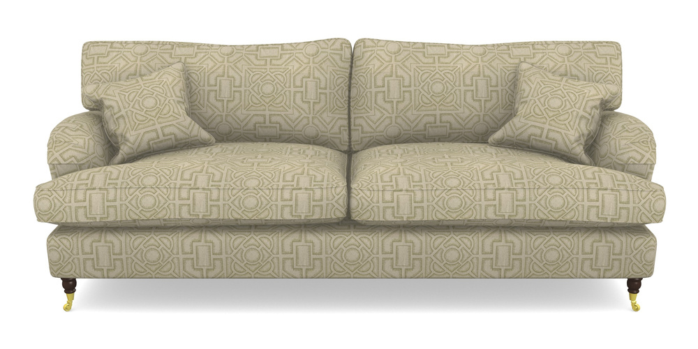 Product photograph of Alwinton 4 Seater Sofa In Rhs Collection - Large Knot Garden Linen - Olive from Sofas and Stuff Limited