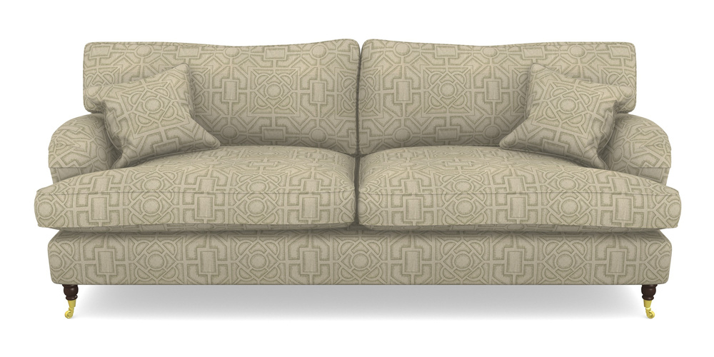 Product photograph of Alwinton 4 Seater Sofa In Rhs Collection - Large Knot Garden Linen - Pistachio from Sofas and Stuff Limited