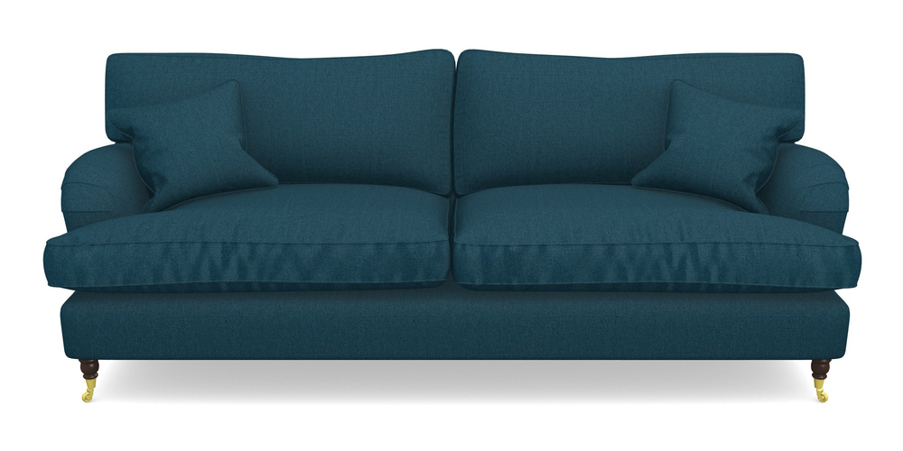 Product photograph of Alwinton 4 Seater Sofa In Plain Linen Cotton - Ink Pot from Sofas and Stuff Limited