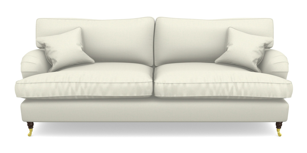 Product photograph of Alwinton 4 Seater Sofa In Plain Linen Cotton - Meringue from Sofas and Stuff Limited