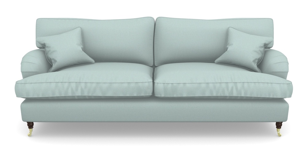 Product photograph of Alwinton 4 Seater Sofa In Plain Linen Cotton - Robins Egg from Sofas and Stuff Limited