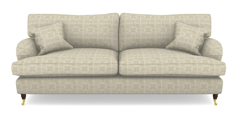 Product photograph of Alwinton 4 Seater Sofa In Rhs Collection - Small Knot Garden Cotton Weave - Olive from Sofas and Stuff Limited