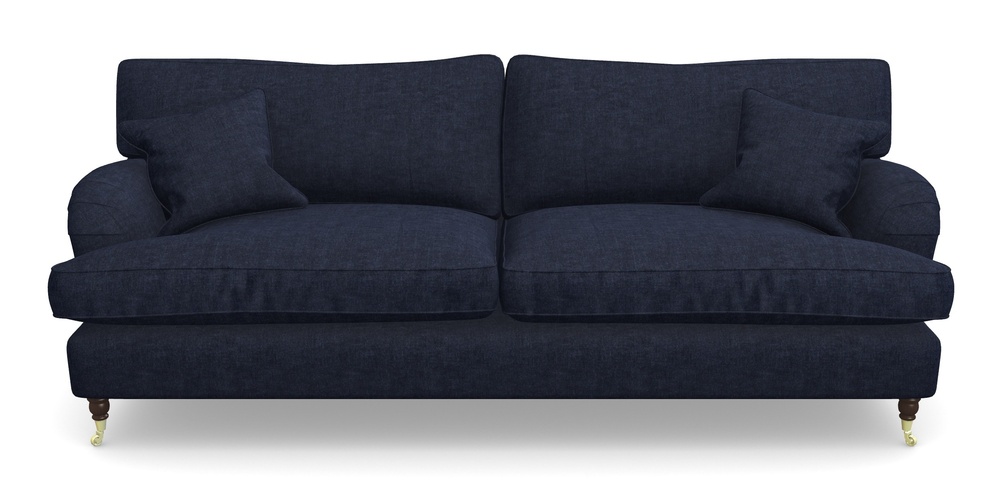 Product photograph of Alwinton 4 Seater Sofa In Super Soft Velvet - Navy from Sofas and Stuff Limited