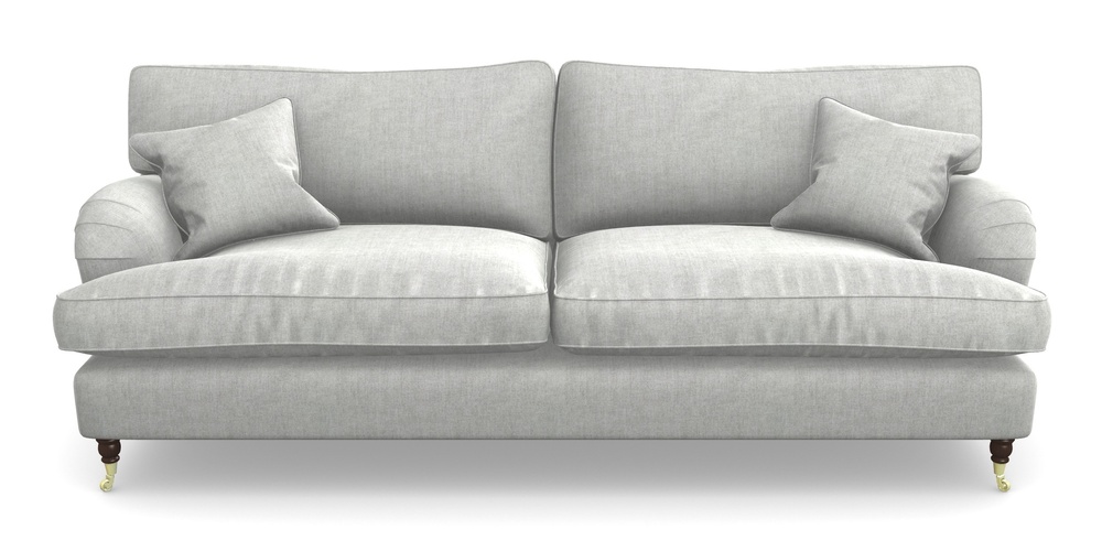 Product photograph of Alwinton 4 Seater Sofa In Super Soft Velvet - Silver from Sofas and Stuff Limited