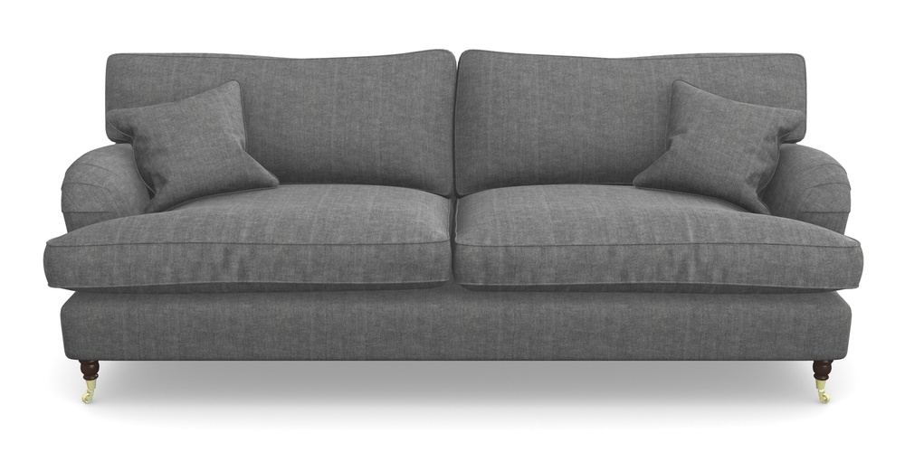 Product photograph of Alwinton 4 Seater Sofa In Super Soft Velvet - Steel from Sofas and Stuff Limited