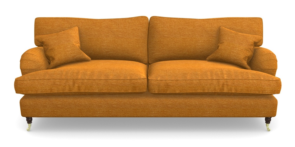 Product photograph of Alwinton 4 Seater Sofa In Textured Velvet - Turmeric from Sofas and Stuff Limited
