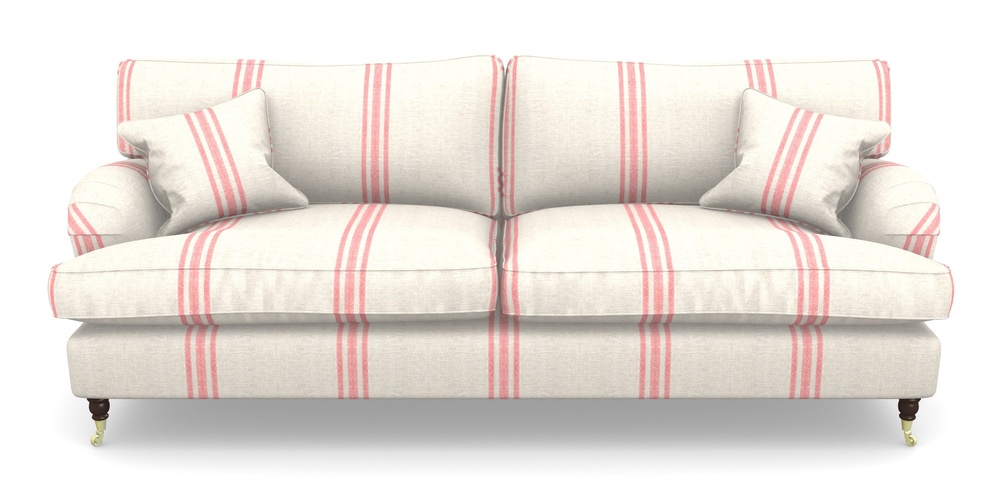 Product photograph of Alwinton 4 Seater Sofa In Walloon Linen - Red from Sofas and Stuff Limited