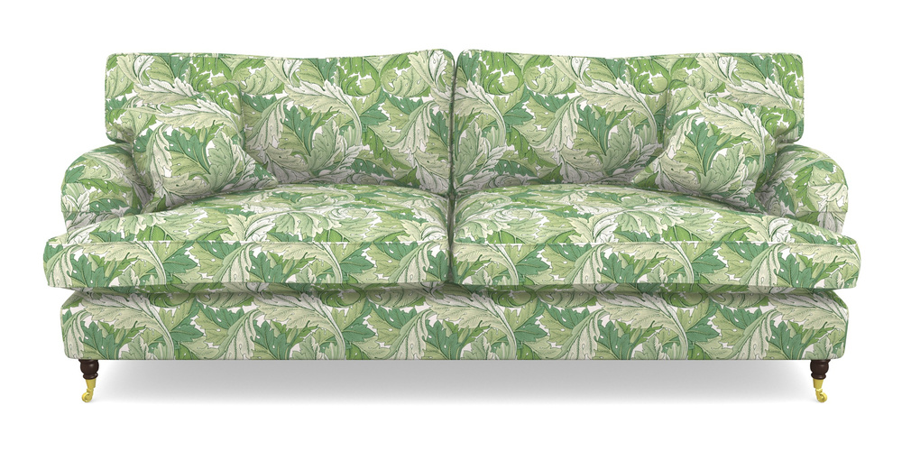 Product photograph of Alwinton 4 Seater Sofa In William Morris Collection - Acanthus - Leaf Green from Sofas and Stuff Limited