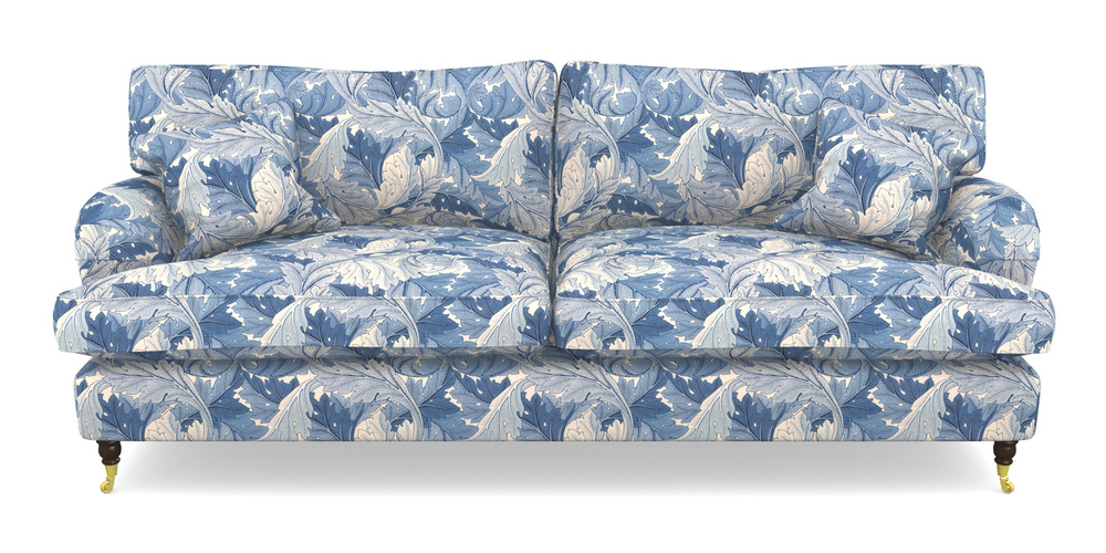 Product photograph of Alwinton 4 Seater Sofa In William Morris Collection - Acanthus - Woad from Sofas and Stuff Limited