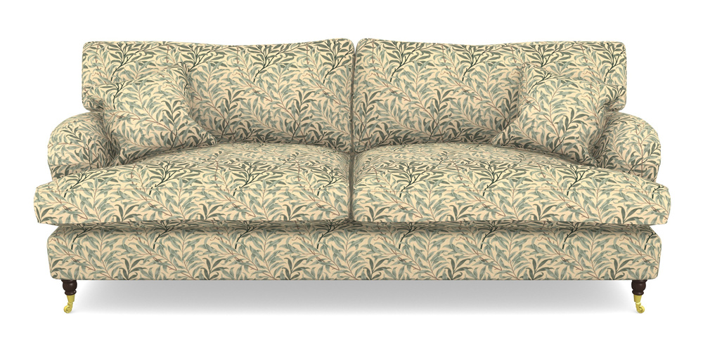 Product photograph of Alwinton 4 Seater Sofa In William Morris Collection - Willow Boughs - Cream Pale Green from Sofas and Stuff Limited