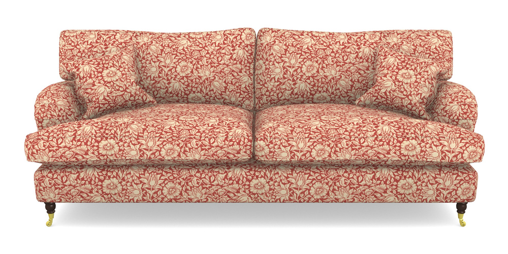 Product photograph of Alwinton 4 Seater Sofa In William Morris Collection - Mallow - Madder from Sofas and Stuff Limited