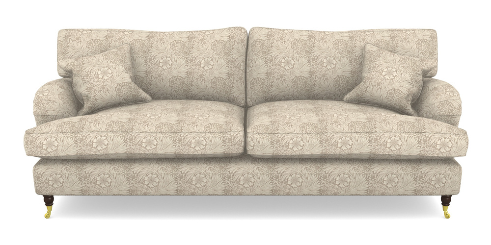 Product photograph of Alwinton 4 Seater Sofa In William Morris Collection - Marigold - Linen Ivory from Sofas and Stuff Limited