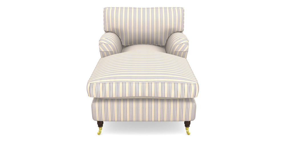 Product photograph of Alwinton Chaise Chair In Cloth 22 - Racing Stripes Ayr - Blueberry from Sofas and Stuff Limited