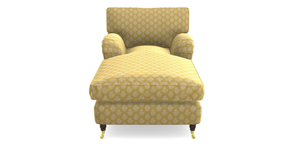 Product photograph of Alwinton Chaise Chair In Cloth 21 - Coral 1 - Canary from Sofas and Stuff Limited