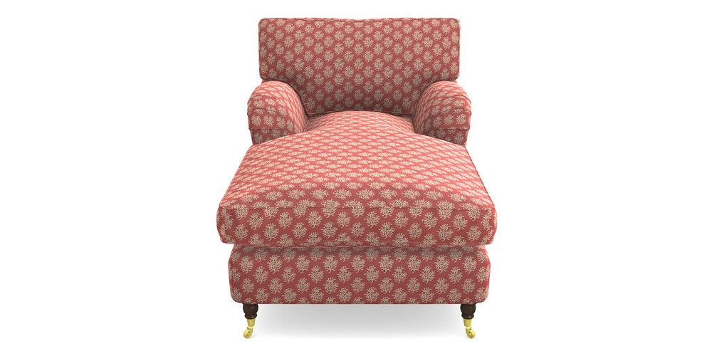 Product photograph of Alwinton Chaise Chair In Cloth 21 - Coral 1 - Ginger Snap from Sofas and Stuff Limited