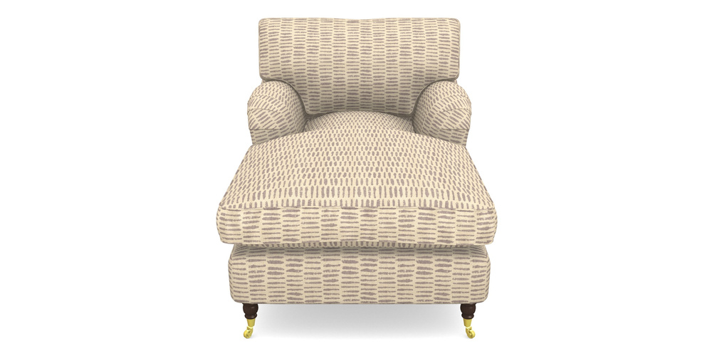 Product photograph of Alwinton Chaise Chair In Cloth 18 - Daub - Berry from Sofas and Stuff Limited