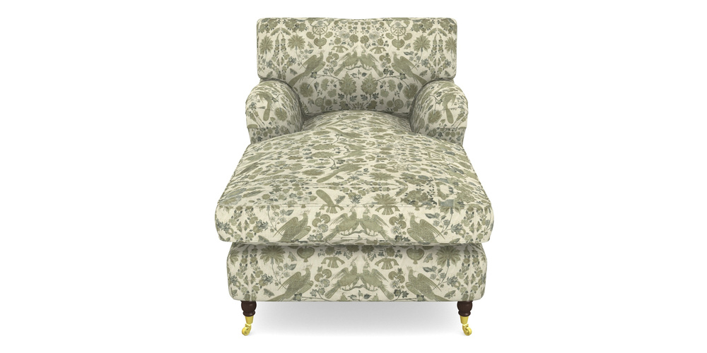 Product photograph of Alwinton Chaise Chair In V A Brompton Collection - Coromandel - Basil from Sofas and Stuff Limited