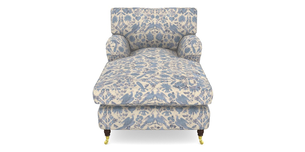 Product photograph of Alwinton Chaise Chair In V A Brompton Collection - Coromandel - Morning Blue from Sofas and Stuff Limited