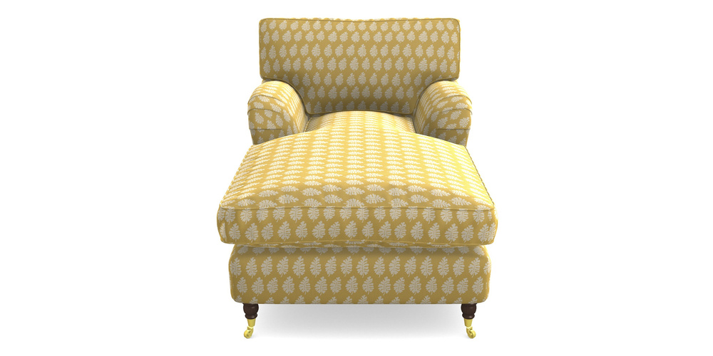 Product photograph of Alwinton Chaise Chair In Cloth 21 - Oak Leaf - Canary from Sofas and Stuff Limited