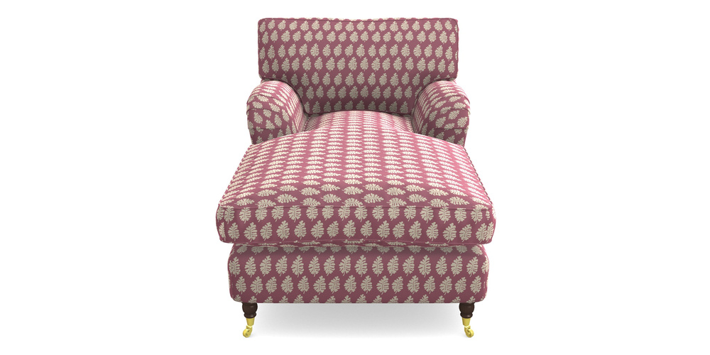 Product photograph of Alwinton Chaise Chair In Cloth 21 - Oak Leaf - Cassis from Sofas and Stuff Limited