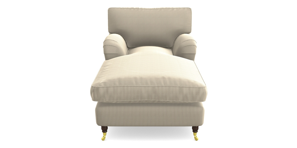 Product photograph of Alwinton Chaise Chair In Cloth 21 - Simple Stripe - Beech from Sofas and Stuff Limited