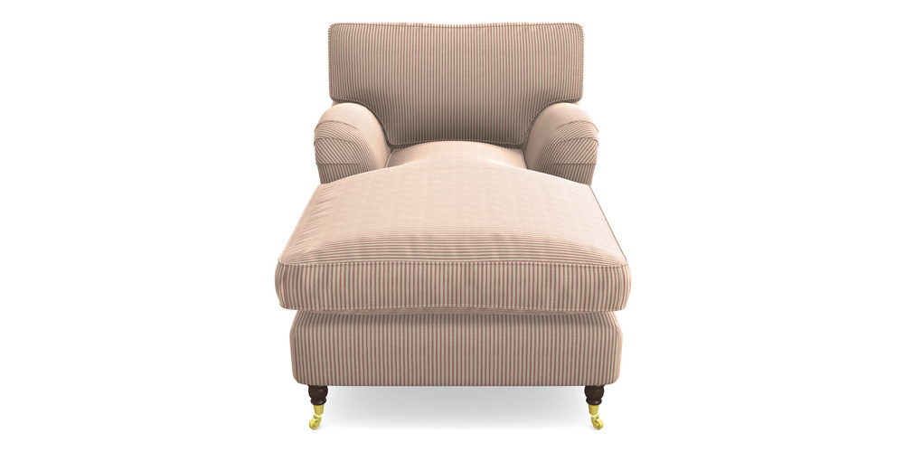 Product photograph of Alwinton Chaise Chair In Cloth 21 - Simple Stripe - Cassis from Sofas and Stuff Limited