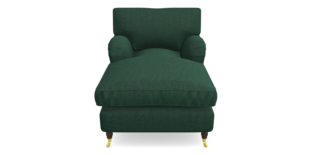 Product photograph of Alwinton Chaise Chair In Clever Tough And Eco Velvet - Pine from Sofas and Stuff Limited