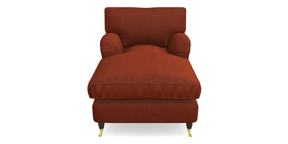 Product photograph of Alwinton Chaise Chair In Clever Tough And Eco Velvet - Tawny from Sofas and Stuff Limited