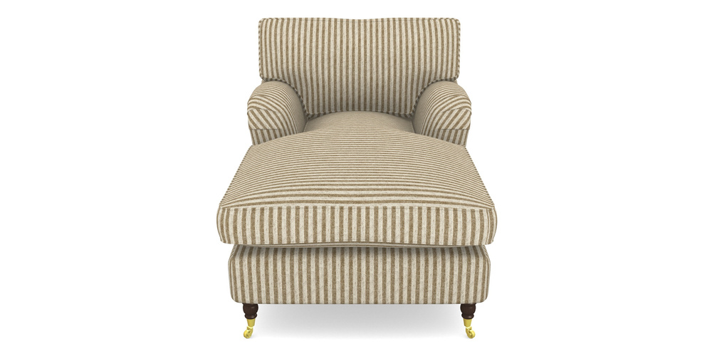 Product photograph of Alwinton Chaise Chair In Cloth 22 - Pinstripe - Fallen Leaf from Sofas and Stuff Limited