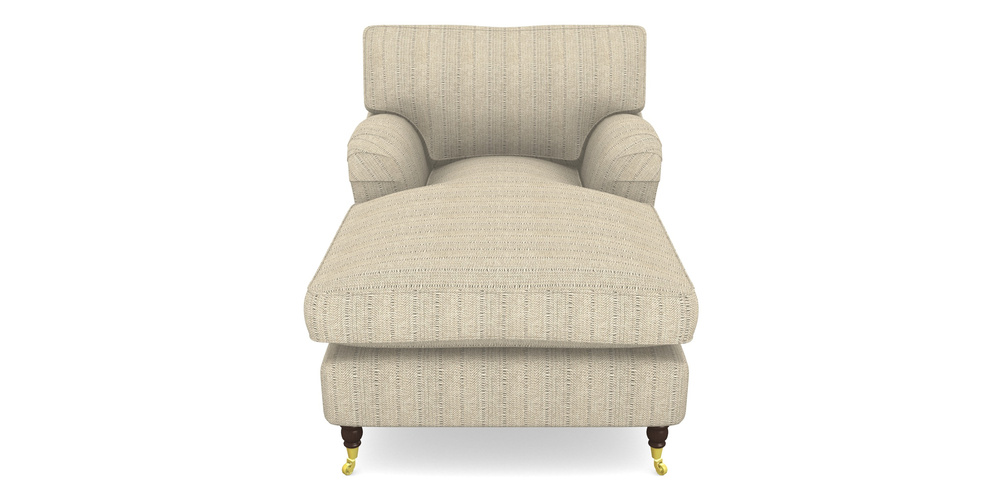 Product photograph of Alwinton Chaise Chair In Cloth 20 - Design 1 - Natural Herringbone from Sofas and Stuff Limited