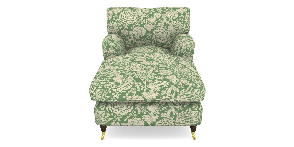 Product photograph of Alwinton Chaise Chair In V A Brompton Collection - Flowering Kale - Basil from Sofas and Stuff Limited