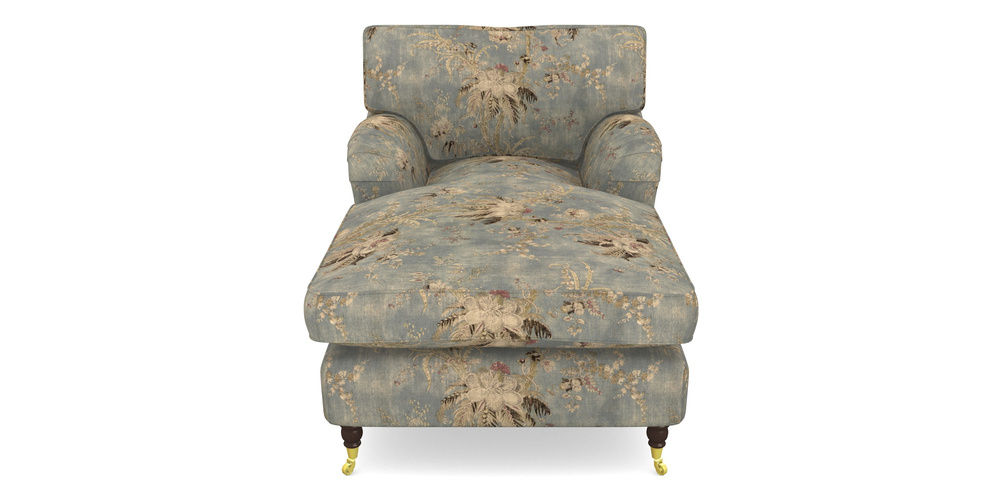 Product photograph of Alwinton Chaise Chair In Floral Linen - Zefferino Danish Girl from Sofas and Stuff Limited