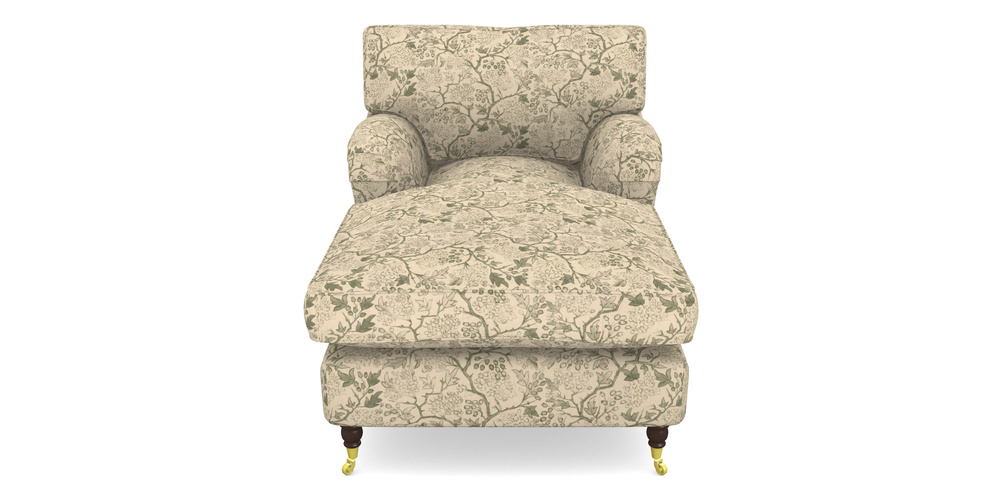 Product photograph of Alwinton Chaise Chair In Rhs Collection - Gertrude Jekyll Linen Cotton Blend - Green from Sofas and Stuff Limited